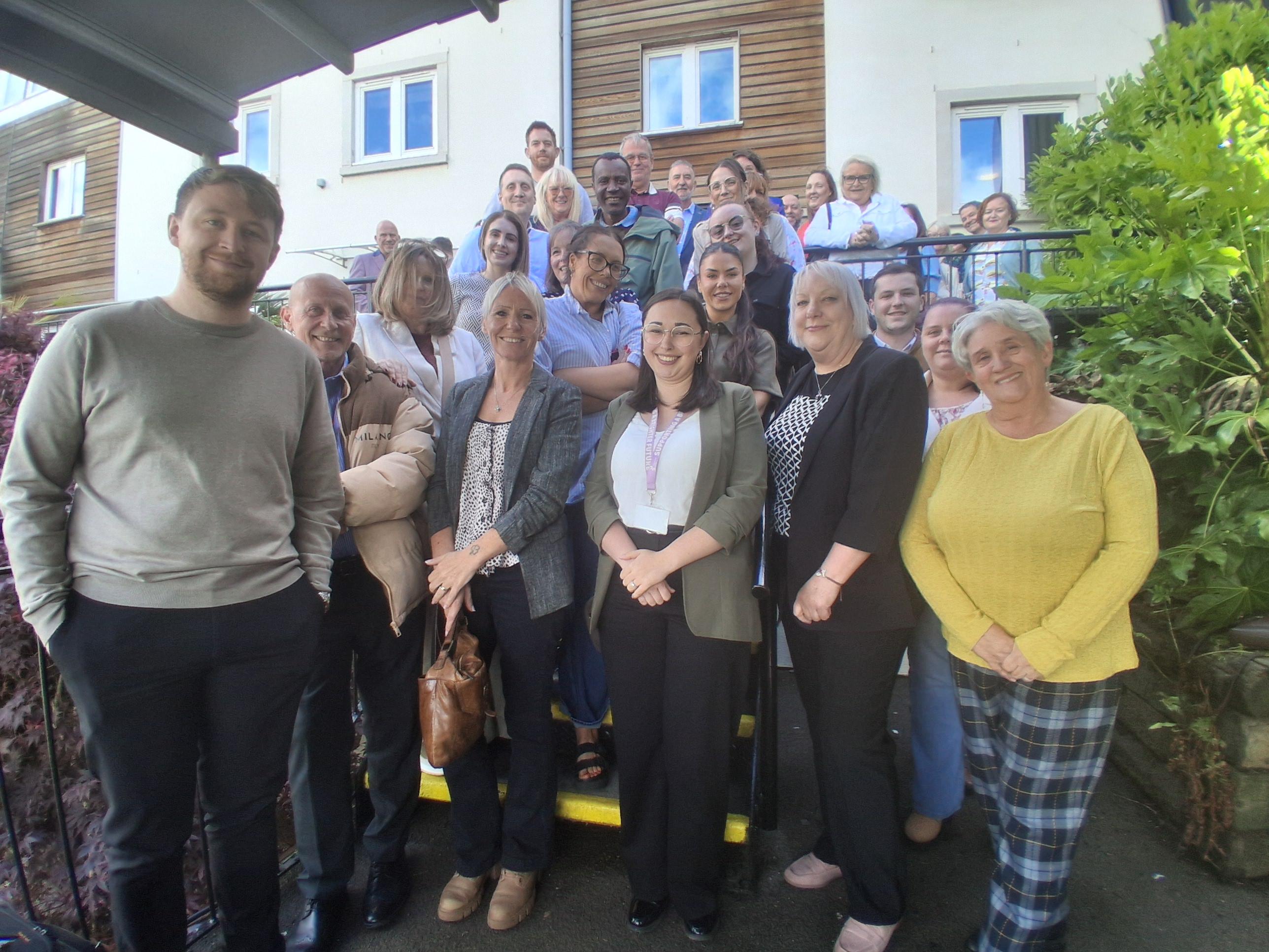 National Care Group colleagues together at a team event